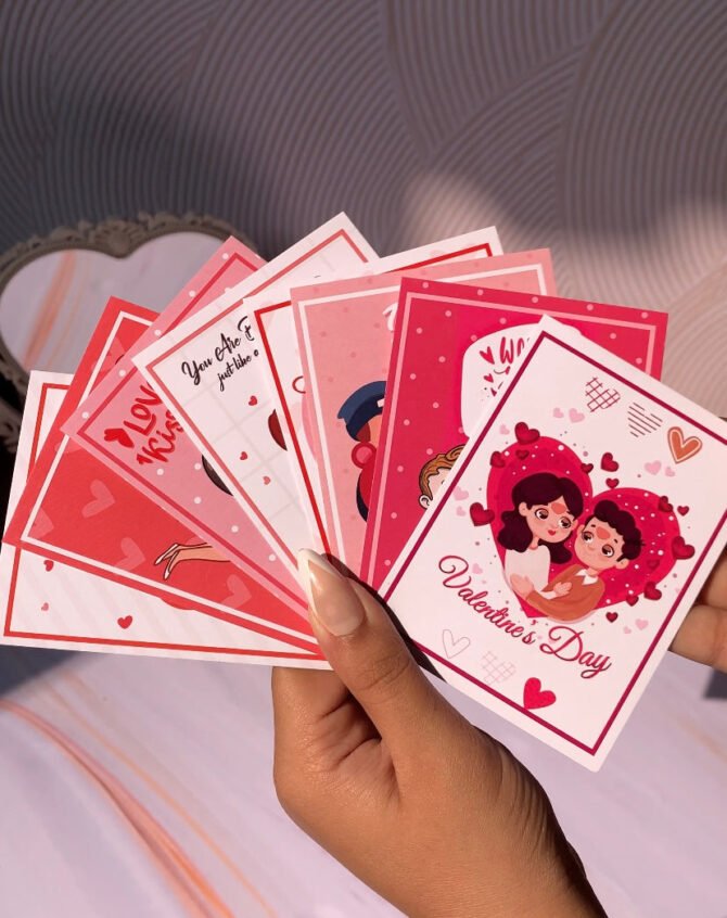 Zario Pearl Set With Heart Teddy Box And Love Cards - Image 10